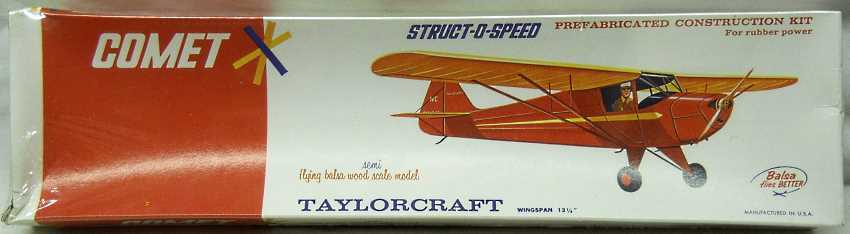 Comet Taylorcraft Struct-O-Speed - Flying Balsa Aircraft, 2303 plastic model kit